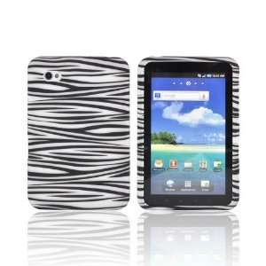 For Samsung Galaxy Tab 7.0 Black White Zebra Hard Rubberized Shell 