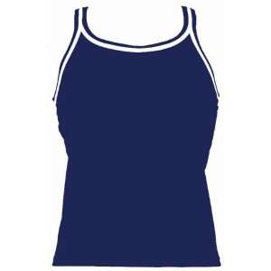   Dolfin Swimwear Core Basics Solid Tankini Top NAVY XS 