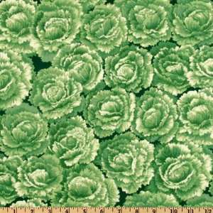  43 Wide Farm Fresh Ice Berg Lettuce Green Fabric By The 