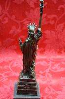 Art Deco Bronze Sculpture Statue Figure New York Liberty  