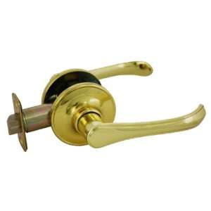   Polished Brass Passage Door Lever (Hall and Closet): Home Improvement