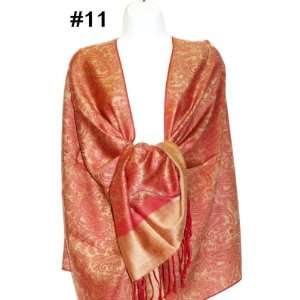   Silk Wool Pashmina Scarf Shawl Wrap Cape 018 #11 