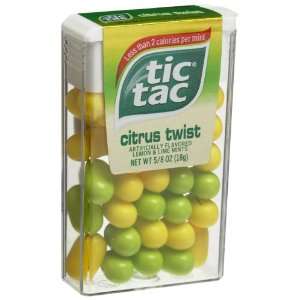 Tic Tac Citrus Twist Mints, 0.625 Ounce Dispensers (Pack of 48 