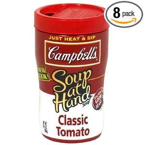 Campbell Soup At Hand Tomato, 10.75 Ounce Microwavable Cups (Pack of 8 