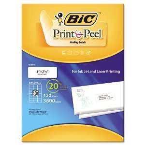  BIC Products   BIC   Easy Print & Peel White Mailing 