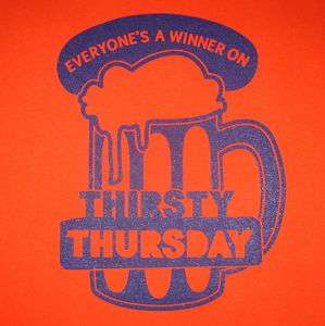 medium thirsty thursday vintage party bar funny t shirt  