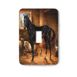 Thoroughbred Horse Decorative Steel Switchplate Cover