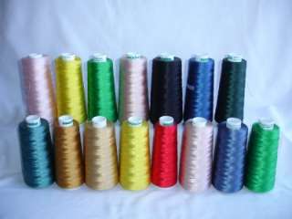   MACHINE Embroidery SILK THREAD Large Size Spools Assorted COLORS