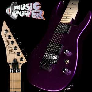 BC RICH USA Gunslinger Guitar Aged Metallic Purple & Hardshell Case 
