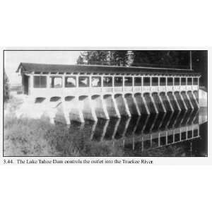  Lake Tahoe Dam,outlet,Truckee River,spillway,c1900s