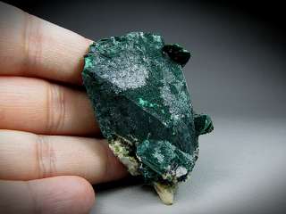   malachite after azurite crystals have the typical velvet finish for
