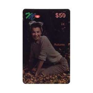 Marilyn Collectible Phone Card: $50. Marilyn Monroe: Autumn Marilyn 