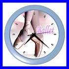 color wall clock ballet shoes dance ballerina dancer gift dancing