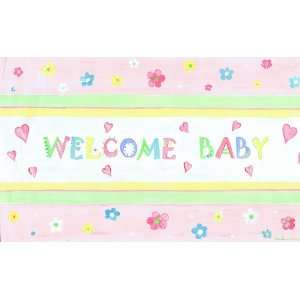  The Kids Room Welcome Baby Rectangle Wall Plaque: Baby