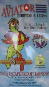pad Aviator Harness & Leash X Small   parrot/bird  