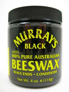   Australian Beeswax Natural Hair Pomade Bees Wax Murrays 4 oz  