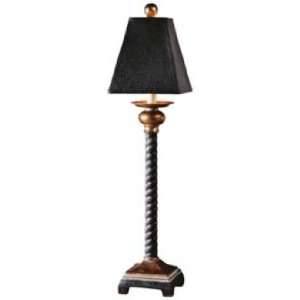   Bellcord Black and Bronze Buffet Table Lamp: Home Improvement