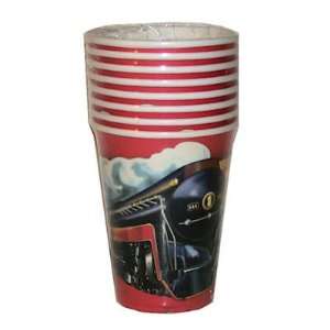  8 pack Train Party Steam Engine Paper Cups: Toys & Games
