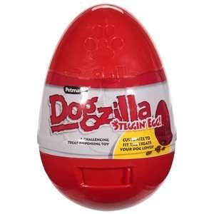    Dogzilla Steggin Egg Treat Dispensing Dog Toy: Pet Supplies