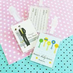    Elite Design Baby Shower Acrylic Luggage Tags: Home & Kitchen