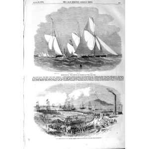  1857 BOSTON REGATTA YACHTS FAIRY JAMES GRAHAM SILLOTH 