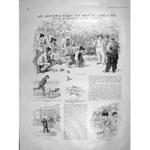  1905 MONTE CARLO GAME BOWLS PIGEON SHOOTING FRANCE