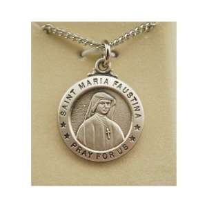  St. Maria Faustina Patron Saint Medal: Jewelry
