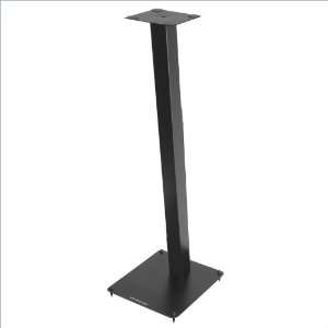   30 Inch Tall Black Metal Speaker Stands (Set of 2): Furniture & Decor