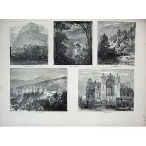  1871 Stirling Castle Katarine Melrose Abbey Holyrood