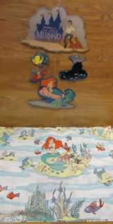 Disney Little Mermaid Cardboard Mobile Bed Sheets Twin  