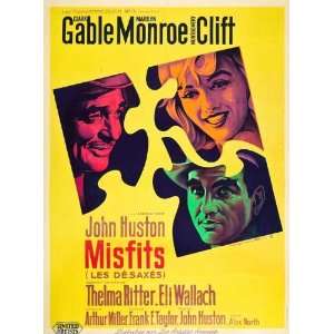  The Misfits Poster Movie French B 27 x 40 Inches   69cm x 