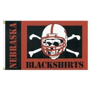  Nebraska Huskers Blackshirt Flag Patio, Lawn & Garden