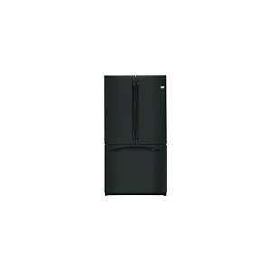  GE Profile 208 Cu Ft French Door Refrigerator   Black on 