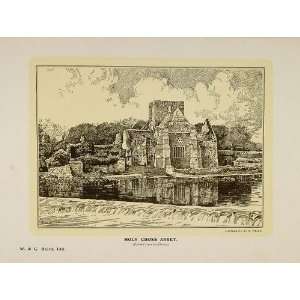  1908 Print Ruins Holy Cross Abbey Ireland Suir R. Welch 