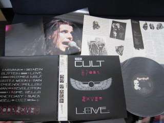 Cult Love Japan Vinyl LP with OBI Official Poster Doors Goth  
