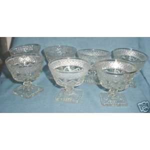  Set of 7 Imperial Glass Cape Cod Sherbets 