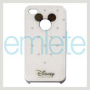 White Disney Mickey Mouse Back Cover Case for iPhone 4 4G 4S AT&T 