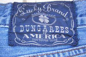 LUCKY BRAND Mens 34 x 32 Classic Fit Regular Blue Jeans  