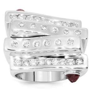  14K White Gold Mens Diamond Sapphire Pinky Ring 1.50 Ctw 