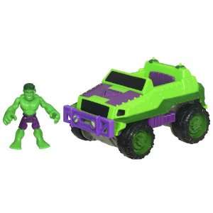    Playskool Super Hero Adventure   4 X 4 With Hulk Toys & Games