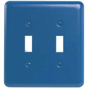  Slate Blue Steel   2 Toggle Wallplate   CLEARANCE SALE 