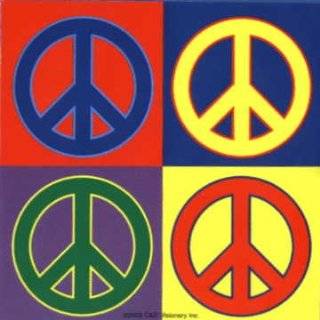 Colorful Peace Signs (Andy Warhol Style)   Sticker / Decal