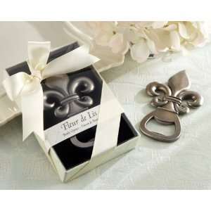 Fleur de Lis Pewter Finish Bottle Opener:  Kitchen & Dining