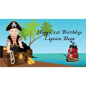  3068B Pirate Birthday Party Banner: Health & Personal Care