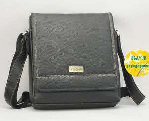 Mens fashion genuine Leather Shoulder Bag Briefcase 67  