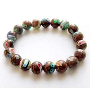   Goldstone Beads Buddhist Wrist Mala Bracelet for Meditation Jewelry