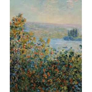  Claude Monet: Flower Beds At Vetheuil : Art Reproduction 