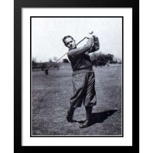  Watts Framed and Double Matted Art 25x29 Bobby Jones 1930 
