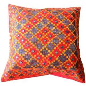   Embroidered Mirror Decorative Throw Pillow Cover   3: Home & Kitchen