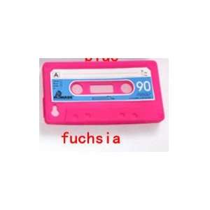 Trendy and Creative Fushia iPhone 4 or 4S case   itape cassette style 
